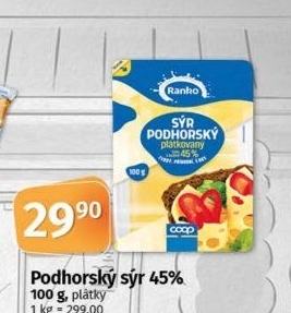 Sýr Podhorský s oky Ranko