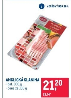 Anglická slanina LE&amp