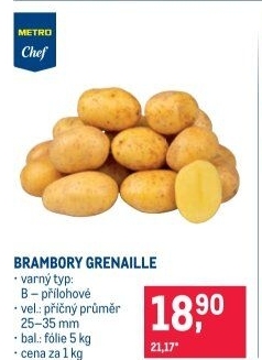 Brambory konzumní Grenaille Metro Chef