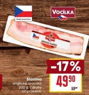 Anglická slanina Vocílka