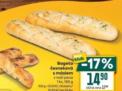 Bageta česneková
