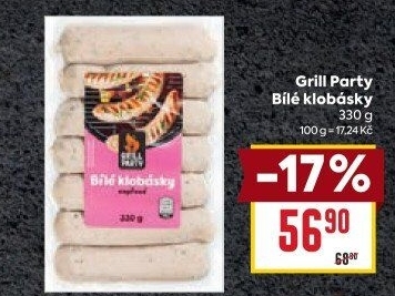 Bílé klobásky Grill Party