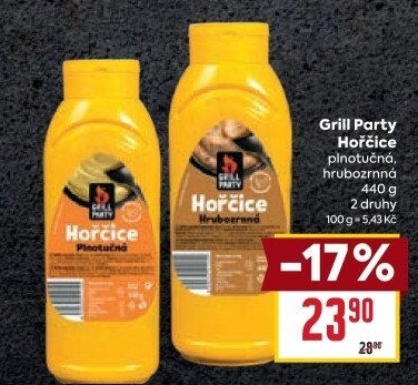 Hořčice plnotučná Grill Party