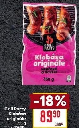 Klobása Originále Grill Party