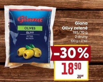 Olivy zelené Giana