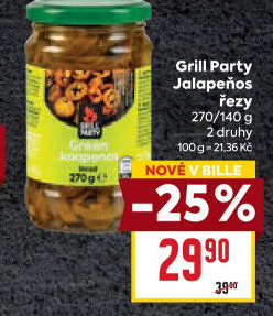 Papričky Jalapenos Grill Party
