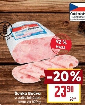 Šunka Bečva nejvyšší jakosti Váhala