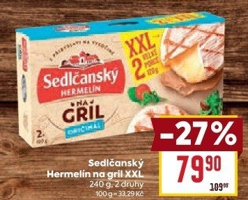 Sýr Hermelín na gril Sedlčanský