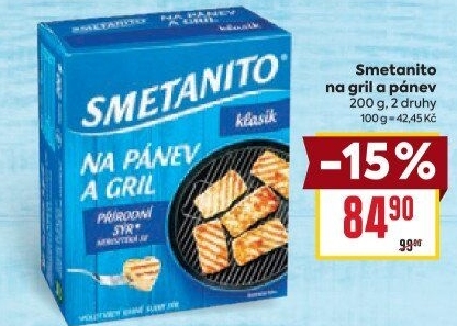Sýr Smetanito na gril Želetava