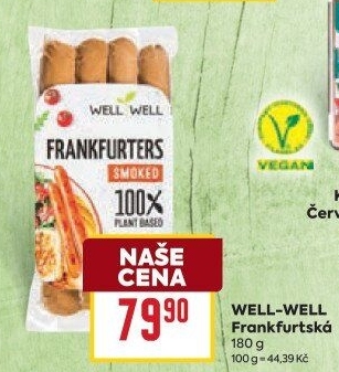 Vegetariánské Frankfurters Well Well