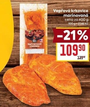 Vepřová krkovice marinovaná steak Grill Party