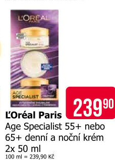 Balení krém denní a noční Age Specialist L'