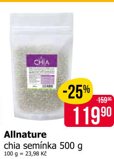 Chia semínka Allnature