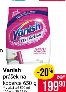 Čisticí prášek na koberce Vanish