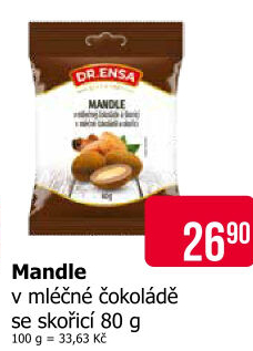 Mandle v čokoládě a skořici Dr. Ensa
