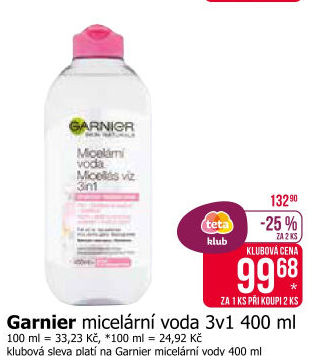Micelární voda Garnier