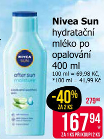 Mléko hydratační po opalování Sun Nivea