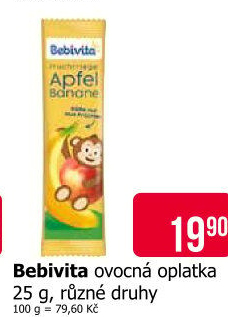Oplatka ovocná Bebivita