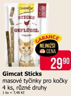 Pamlsky pro kočky Sticks Gimcat