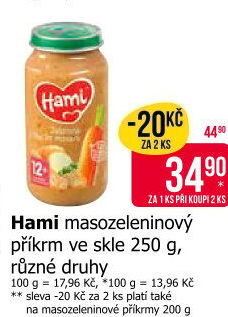 Příkrm masozeleninový Hami