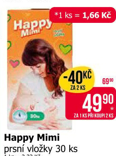 Prsní vložky Happy Mimi