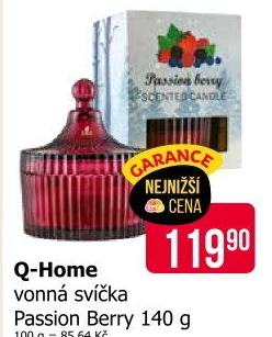 Svíčka vonná Q Home