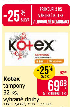 Tampony Kotex