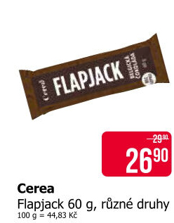 Tyčinka bez lepku Flapjack Cerea