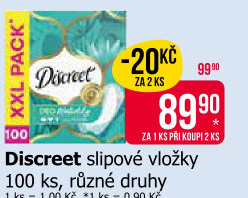 Vložky dámské slipové Discreet