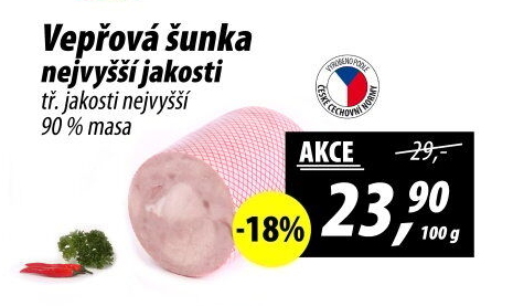 Šunka vepřová nejvyšší jakosti