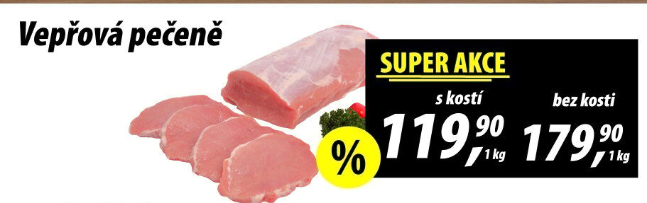 Vepřová pečeně s kostí