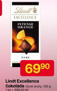 Čokoláda Excellence Lindt