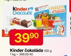 Čokoládky Kinder