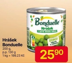 Hrášek Bonduelle