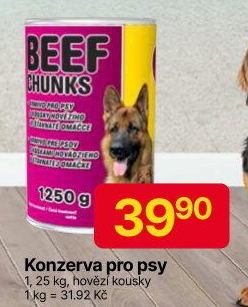 Konzerva pro psy Delikan