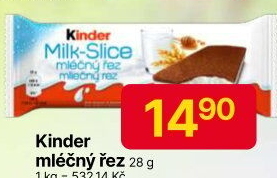 Řez mléčný Kinder