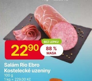 Salám Rio Ebro Kostelecké uzeniny