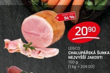 Chalupářská šunka nejvyšší jakosti Le&amp