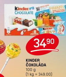 Čokoládky Kinder