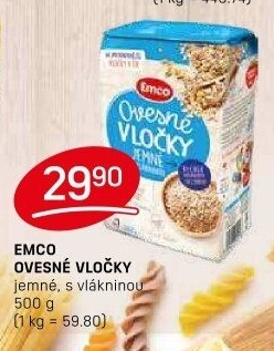 Ovesné vločky Emco