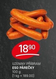 Párky Eso Příbramská uzenina