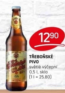 Pivo světlé výčepní Třeboňské Bohemia Regent
