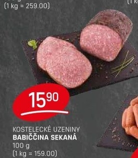 Sekaná babiččina Kostelecké uzeniny