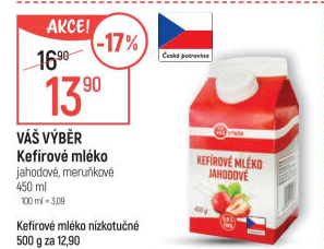 Kefírové mléko ochucené Váš výběr