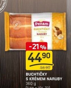 Buchtičky s krémem Naruby Penam