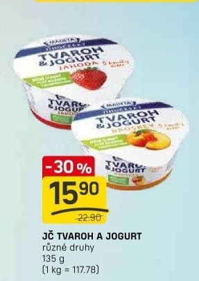 Dezert tvaroh s jogurtem jihočeský Madeta