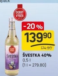 Pálenka Švestka Dobrý Výběr