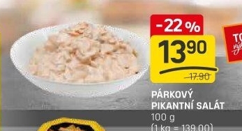 Salát párkový pikant