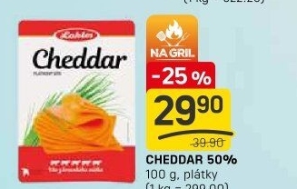 Sýr Cheddar 50% Laktos