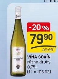 Vína Vinný sklep Sovín